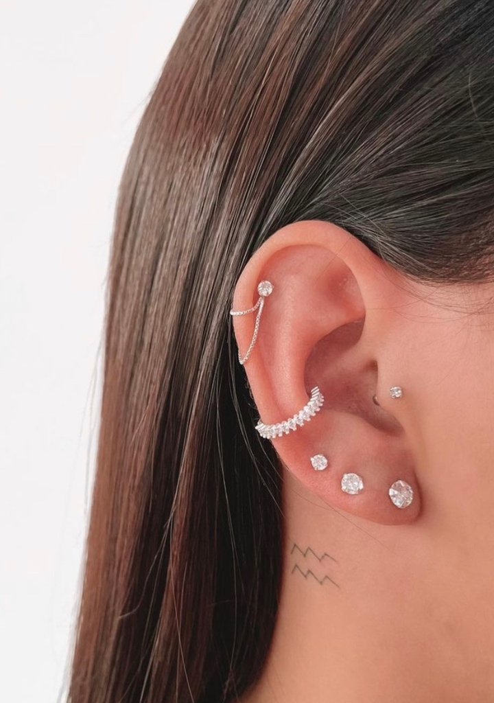 Piercing Hélix Correntes - Comprar em Amici Pratas