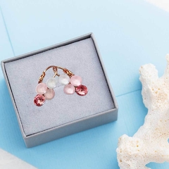 SWAROVSKI CRISTALES ARETES ROSA 4x6MM - tienda en línea