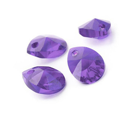 SELECT CRISTALES Set gota morado (aretes colgantes + colgante) - Select store