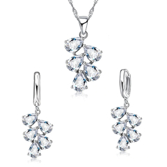 SET DE ÁRBOL CLARO (aretes colgantes + colgante) - comprar en línea