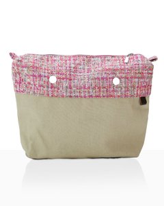 JOIN! HANDBAGS BOLSA INTERIOR TEJIDO ROSA