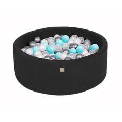 SET PISCINA NEGRA NATURE GARTEN + MIX 150 PELOTAS AZUL