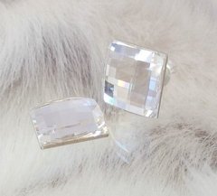 Swarovski cristales Chess (Aretes + colgante) 12mm BLANCO - comprar en línea