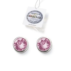 Aretes Swarovski crystals chico rosa Original