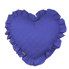 COJÍN DECORATIVO NATURE GARTEN CORAZÓN GRANDE AZUL REY
