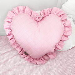 COJÍN DECORATIVO NATURE GARTEN CORAZÓN GRANDE ROSA - comprar en línea