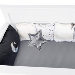 Juego set protectores para la cuna 70x130 NATURE GARTEN ESTRELLAS GRIS en internet