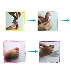 2D IMPRESIONES MÁGICAS, PAQUETE PARA HACER IMPRESIONES DE MANOS O PIES DEL BEBE SIN USAR COLORES (BABY BOY) en internet