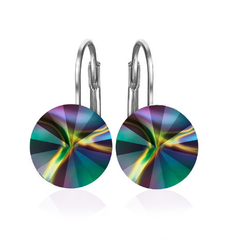 SWAROVSKI CRISTALES RIVOLI, ARETES COLGANTES (RAINBOW DARK) - comprar en línea