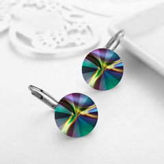 SWAROVSKI CRISTALES RIVOLI, ARETES COLGANTES (RAINBOW DARK) en internet