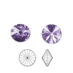 Aretes broquel Swarovski crystals morado en internet