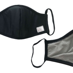 4 POR 3 Mascarillas/cubrebocas Anti-Microbianas con fibra de plata (NEGROS) - comprar en línea
