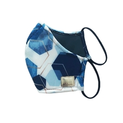 4 POR 3 Mascarillas/cubrebocas Anti-Microbianas con fibra de plata (AZUL)