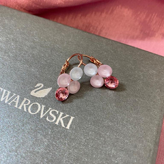SWAROVSKI CRISTALES ARETES ROSA 4x6MM - Select store