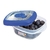 HERMETICO CUADRADO BAJO CHICO 280ml. AZUL - comprar online