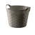 CESTO ORGANIZADOR REDONDO GRIS DE 20 LTS. (46X43X33cm) - comprar online