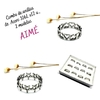 Combo Anillos de Acero Aime x12 CCR05