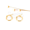 Argollas de Acero Dorado LMA103-LMA104-LMA105-LMA228-LMA255