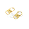 Argollas de Acero Dorado LMA243