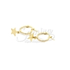 Argollas de Acero Dorado LMA245