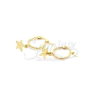 Argollas de Acero Dorado LMA245