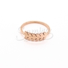 Anillo de Acero Dorado Rose LMR439