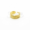 Anillo de Acero Dorado LMR494