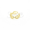 Anillo de Acero Dorado LMR496