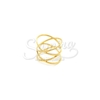 Anillo de Acero Dorado LMR520
