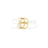Anillo de Acero Dorado LMR522
