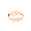 Anillo de Acero Dorado ROSE Midi NA861