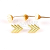 Aros de Acero Dorado NAN981