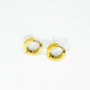 Argollas de Acero Dorado NAR1099-NAR1100-NAR1101