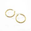 Argollas de Acero Dorado NAR1117