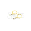 Argollas de Acero Dorado NAR1158