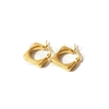 Argollas de Acero dorado NAR1389