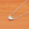 Cadena de Acero Blanco con dije NC1030
