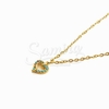 Cadena de Acero dorado con dije NC1047