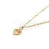 Cadena de Acero dorado con dije NC1049