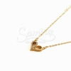 Cadena de Acero dorado con dije NC1054