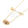 Cadena de Acero Dorado con dije NC497