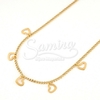 Cadena de Acero dorado con dije NC690