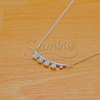 Cadena de Acero Blanco con dije NC854