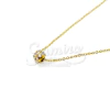 Cadena de Acero dorado con dije NC889