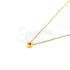 Cadena de Acero dorado con dije NC892