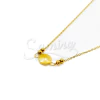 Cadena de Acero dorado con dije NC894