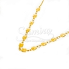 Cadena de Acero con dijes dorado NC915