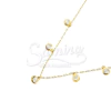Cadena de Acero con dijes dorado NC927