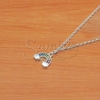 Cadena de Acero Blanco con dije NC1008