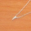 Cadena de Acero Blanco con dije NC999